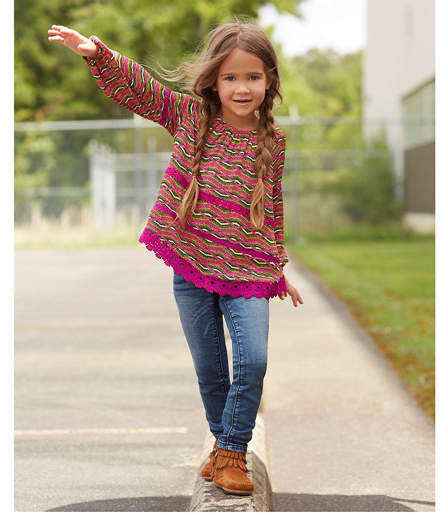 Minnetonka Girls' Double Fringe Suede Boots (Toddler)