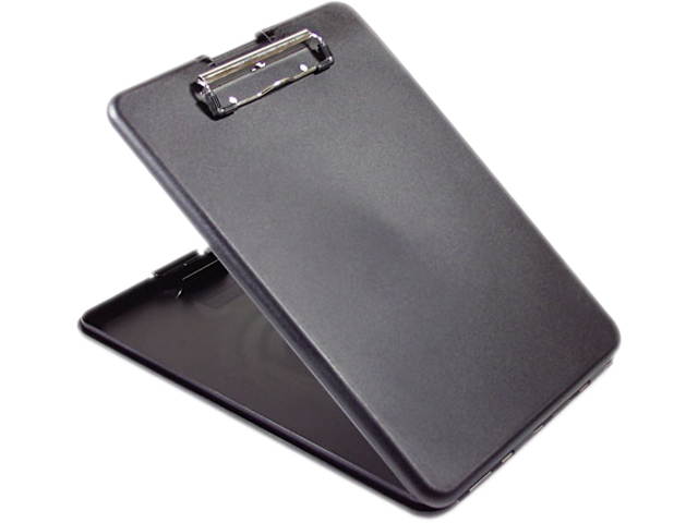 Saunders SlimMate Storage Clipboard 1/2" Clip Cap 8 1/2 x 11 Sheets Black 00558