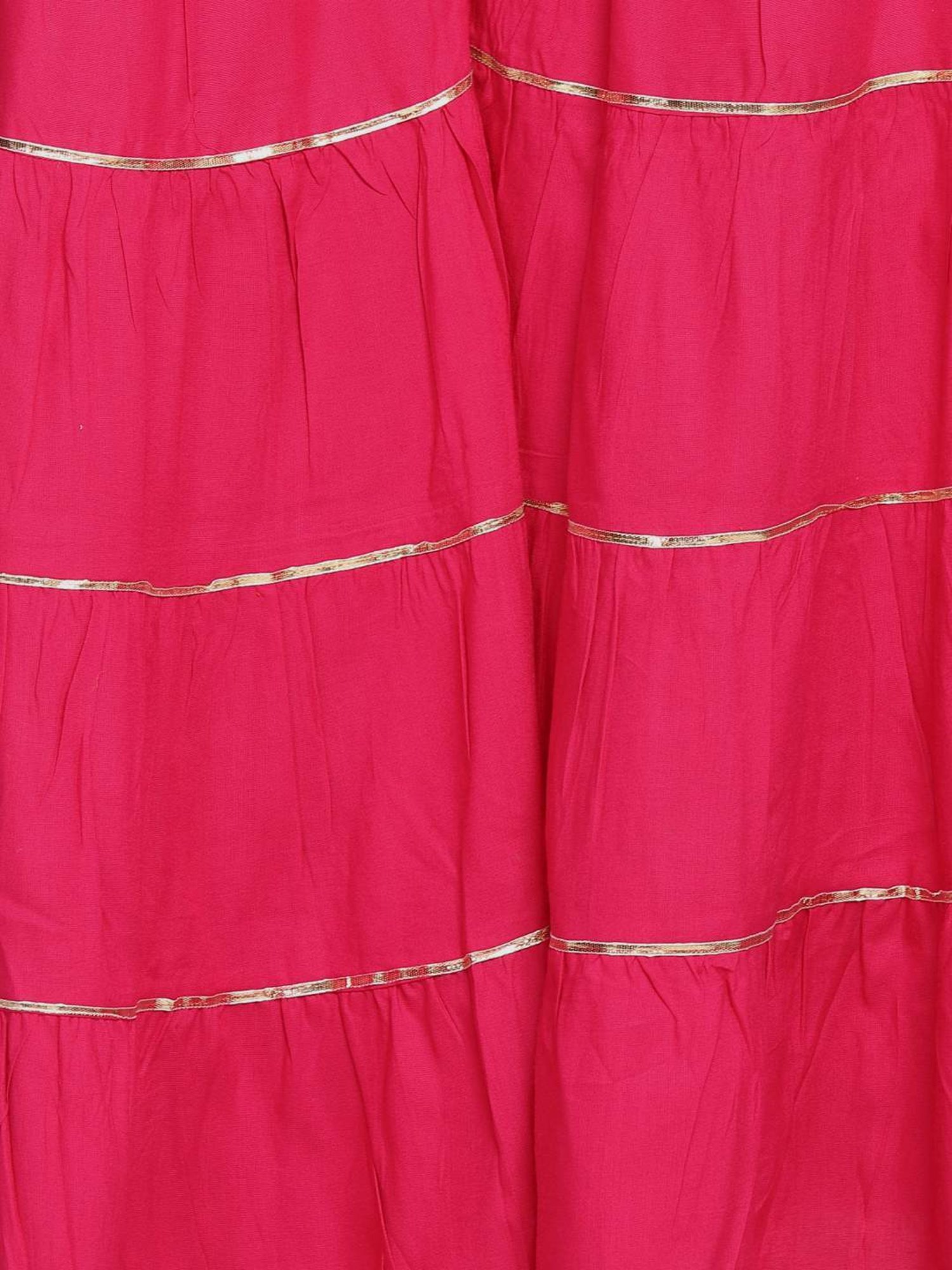 Aarika Pink Cotton Striped Sharara
