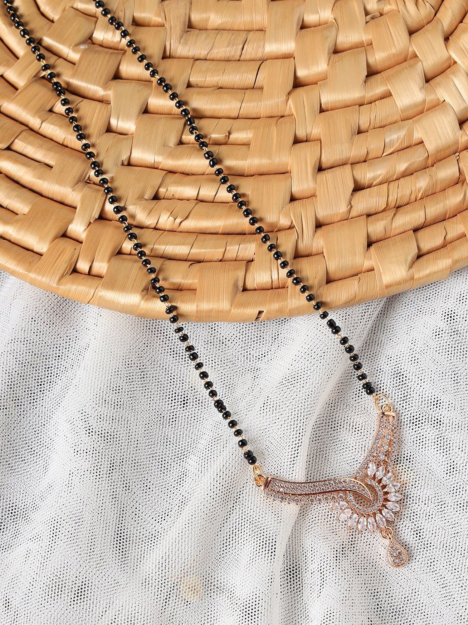 Aatmana Black Mangalsutra for Women