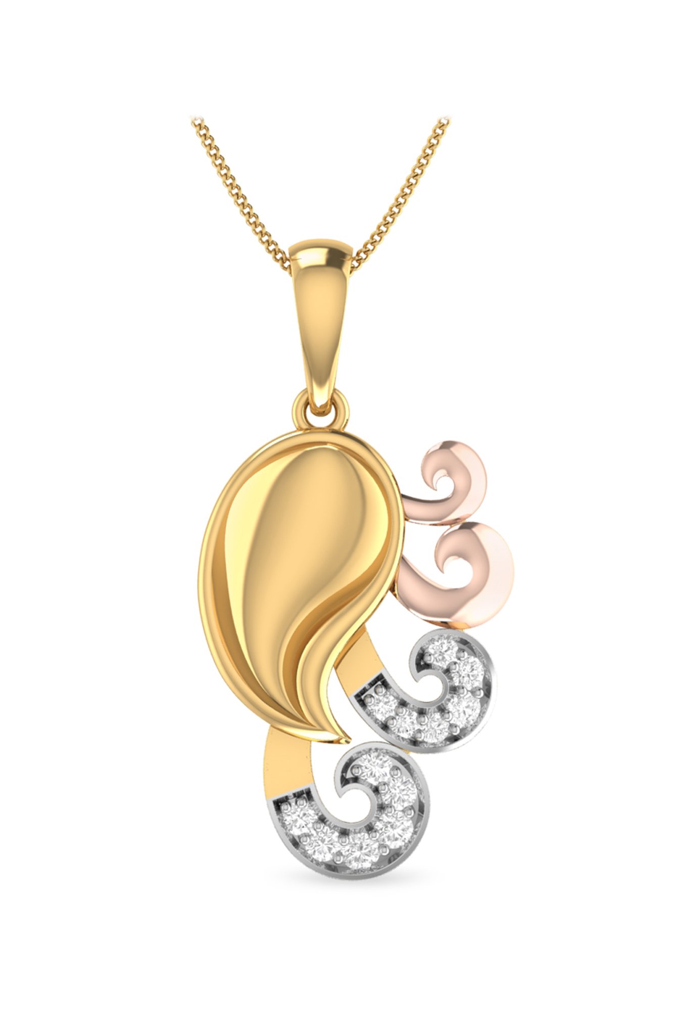 PC Jeweller Cumhea 22 kt Gold Pendant without Chain