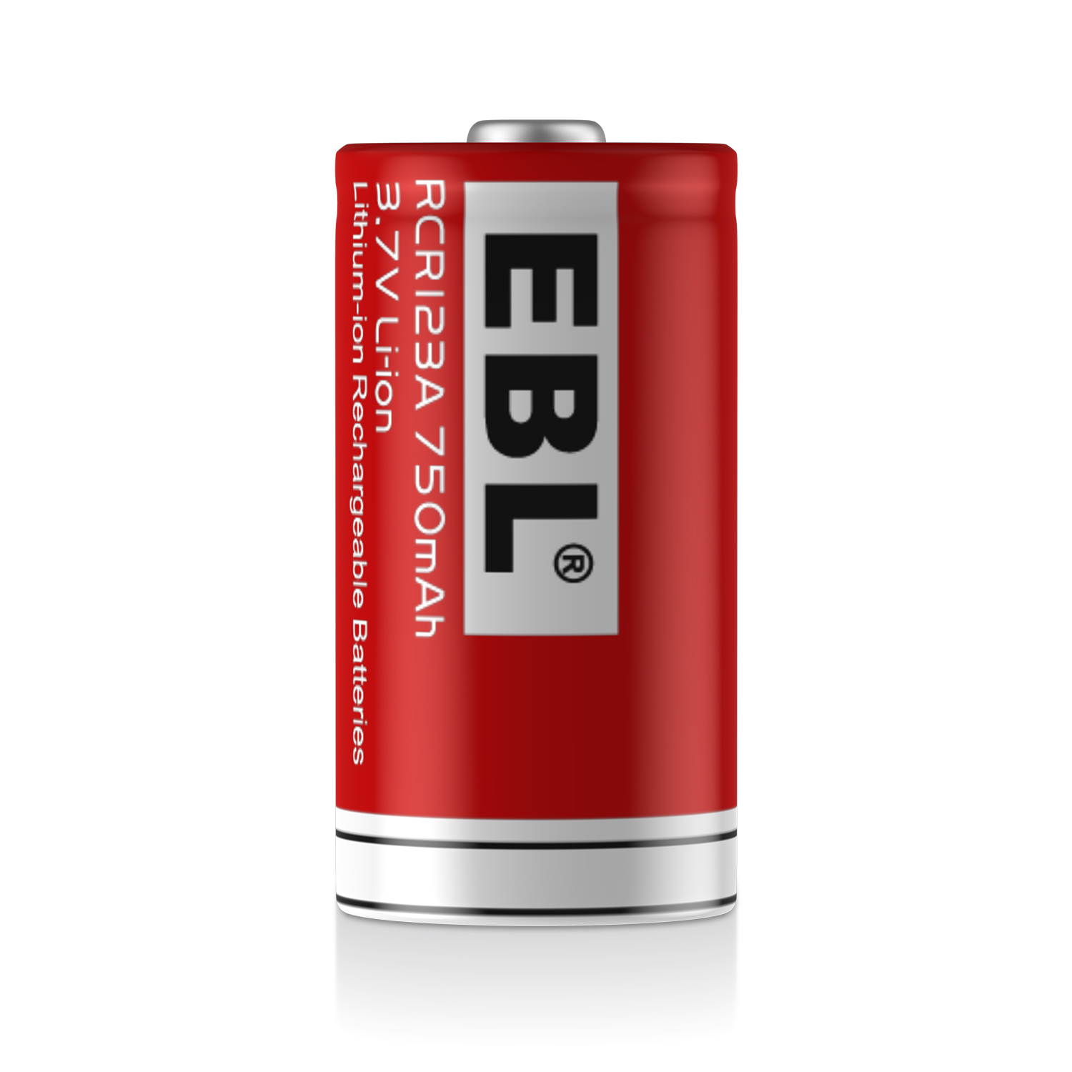 EBL 8 Pcs 16340 Battery 750mAh 3.7V BRC CR123A Li-ion Rechargeable Batteries for Flashlights