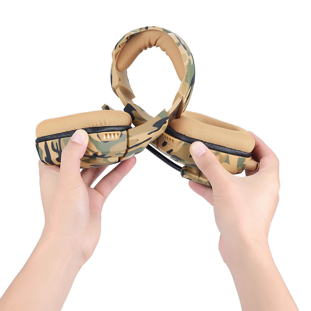 ONIKUMA K1 Camouflage Gaming Headset Stereo Subwoofer Headphones for PC Laptop with Mic