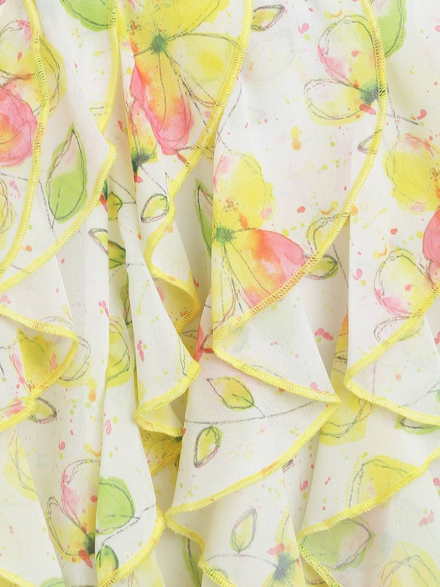 Nauti Nati Kids Multicolor Floral Print Dress