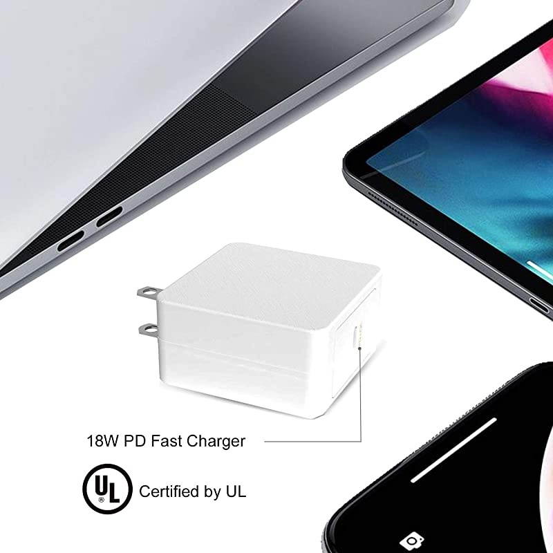 18W Fast Pixel Charger Fit for Google Pixel 5 4A 4 3 3A 2,Pixel XL 2XL 3XL 4XL Phone Pixel Stand PD Type USB C AC Power Supply Adapter Cord(White)