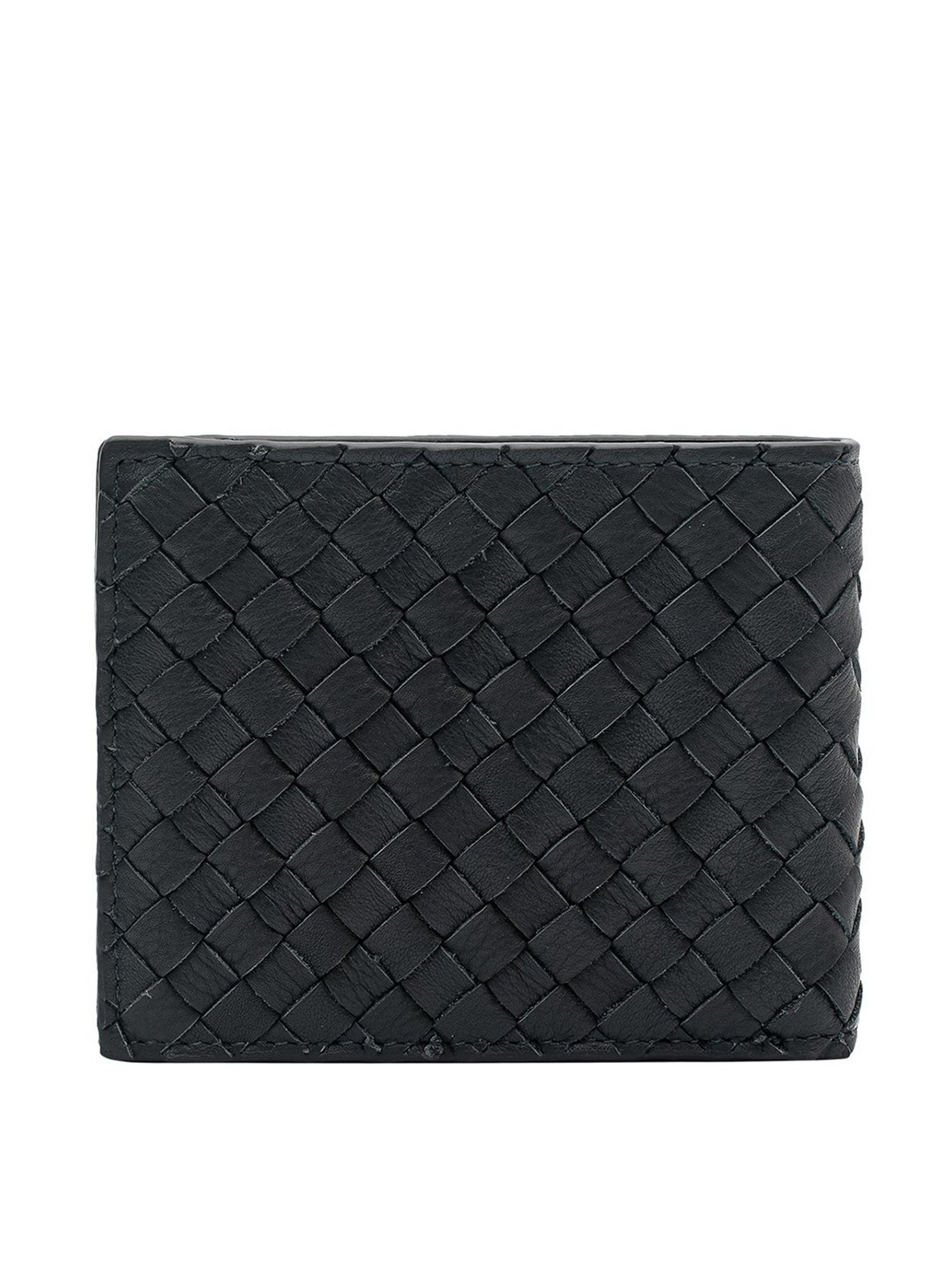 Eske Navy Textured Bi-Fold Wallet for Men