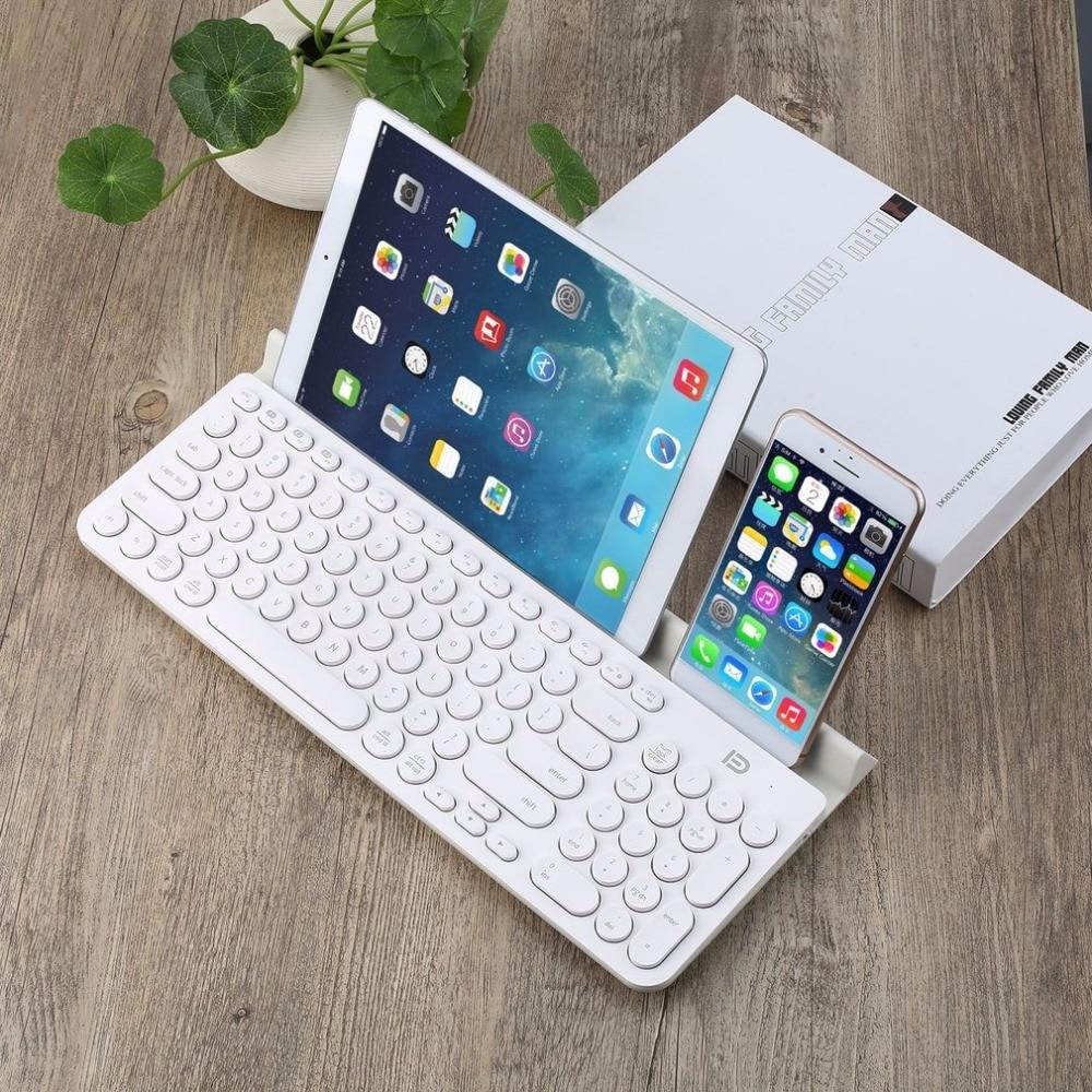FD Fashion Multi-Platform Tablet Wireless Bluetooth keyboard With 96 Keys and Tablet Stand for Smart Phone/PC