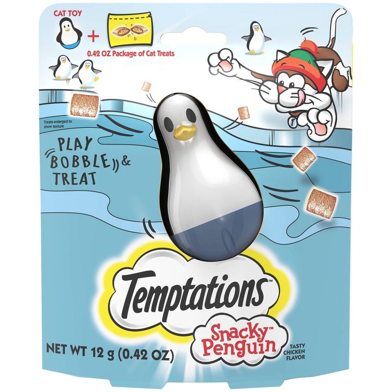 Temptations Snacky Penguin Cat Treats - 4ct
