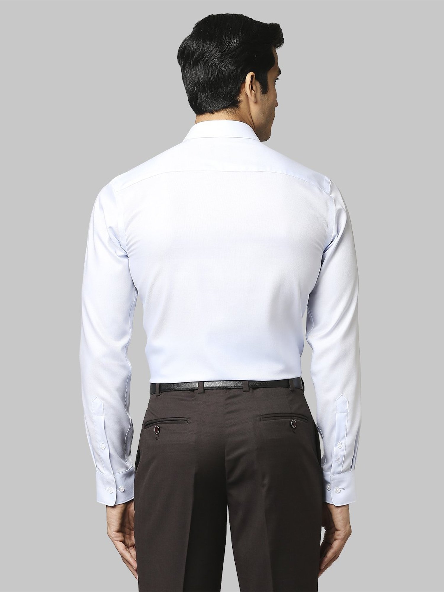 Park Avenue Blue Cotton Slim Fit Shirt