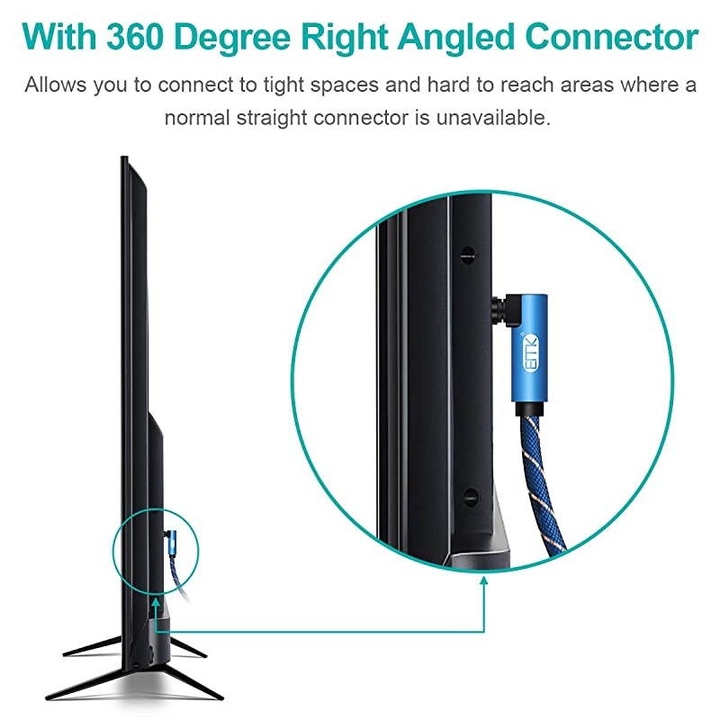 Degree Toslink Optical Cable 360 Degree FreeRotating Plug Fiber Optic Cable SPDIF Toslink Male to Male Cable for Home Theater Sound Bar TV PS4 XboxBlue 10ft3m