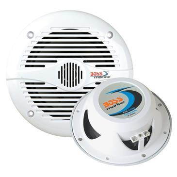 Boss Audio MR60W 6.5 Round Marine Speakers - (Pair) White - MR60W - Boss Audio