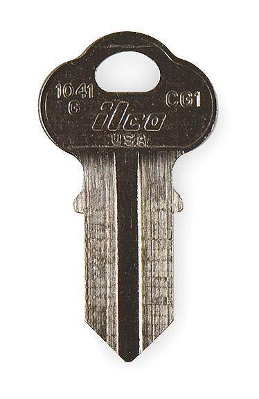 KABA ILCO 1041G-CG1 Key Blank,Brass,Chicago Lock,PK10