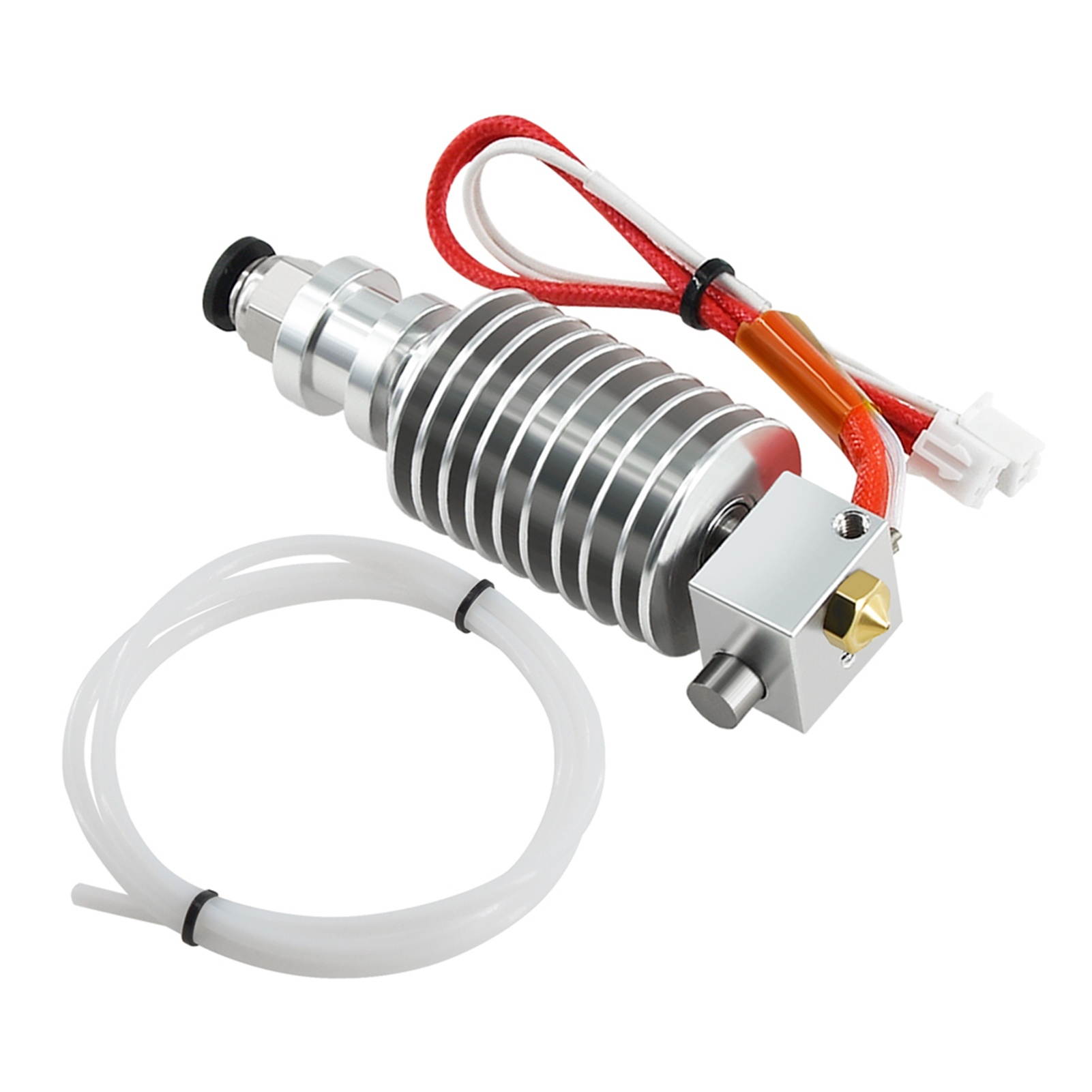 Aibecy I3 Mega Hotend Extruder Kit 24V Extrusion Head with 0.4mm Nozzle 100K Ohm Thermistor PTFE Tube Heater Wire Compatible with Anycubic Mega Series 3D Printer
