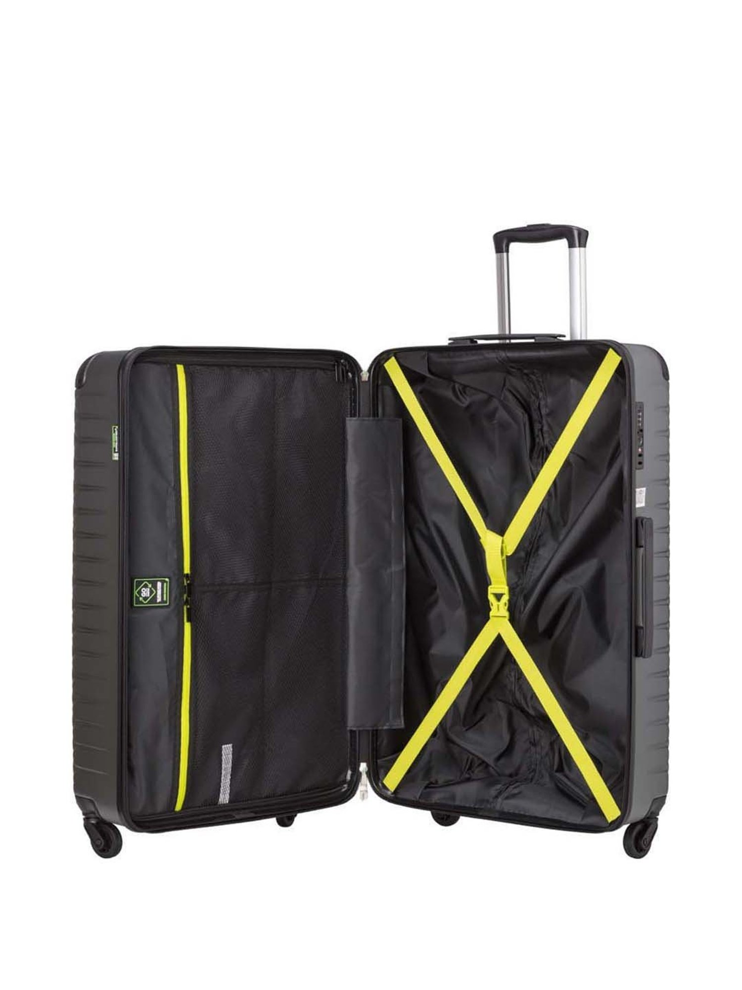 CARPISA 4 Wheel Grey Large Hard Cabin Trolley - 47 cm