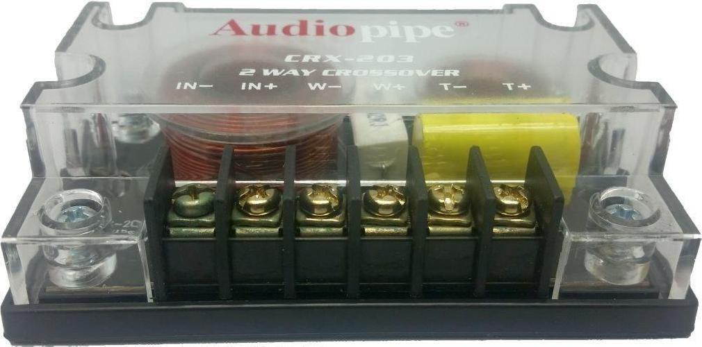 audiopipe 2 way crossover crx203 400 watts passive crossover car audio tweeter