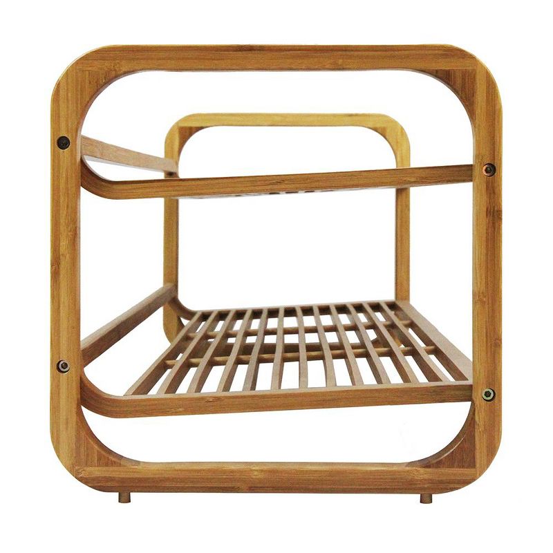 Oceanstar 2 Tier Bamboo Shoe Rack