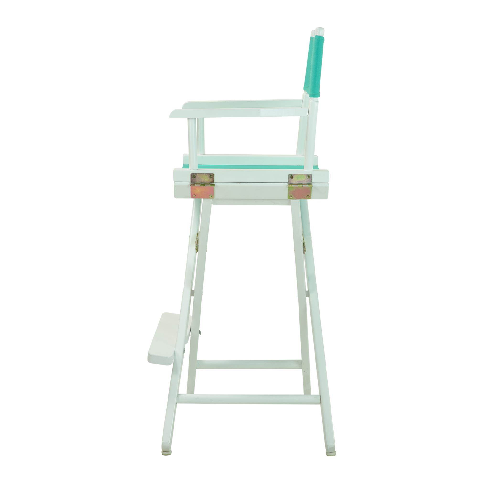 Casual Home 230-01-021-17 30 in. Directors Chair White Frame with Teal Canvas