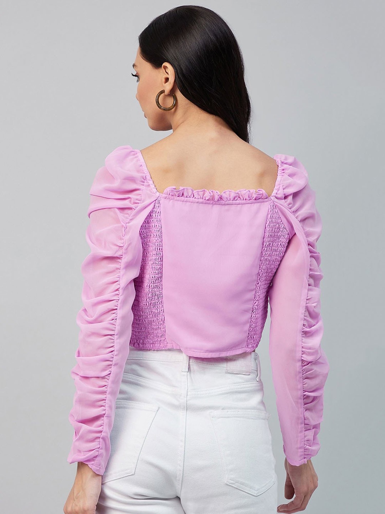 Carlton London Purple Crop Top