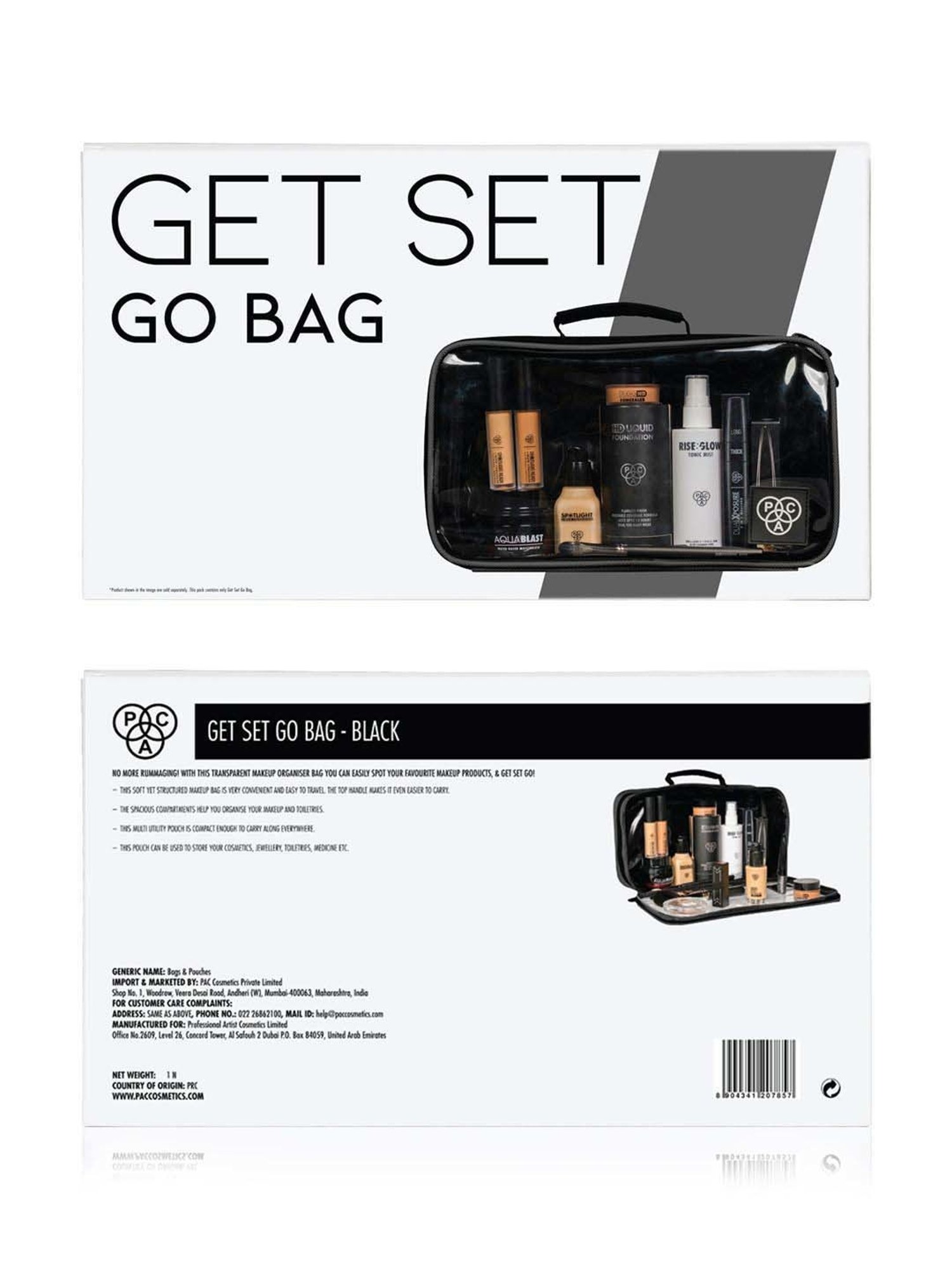 Luxie Black Brush Cup Holder Pouch