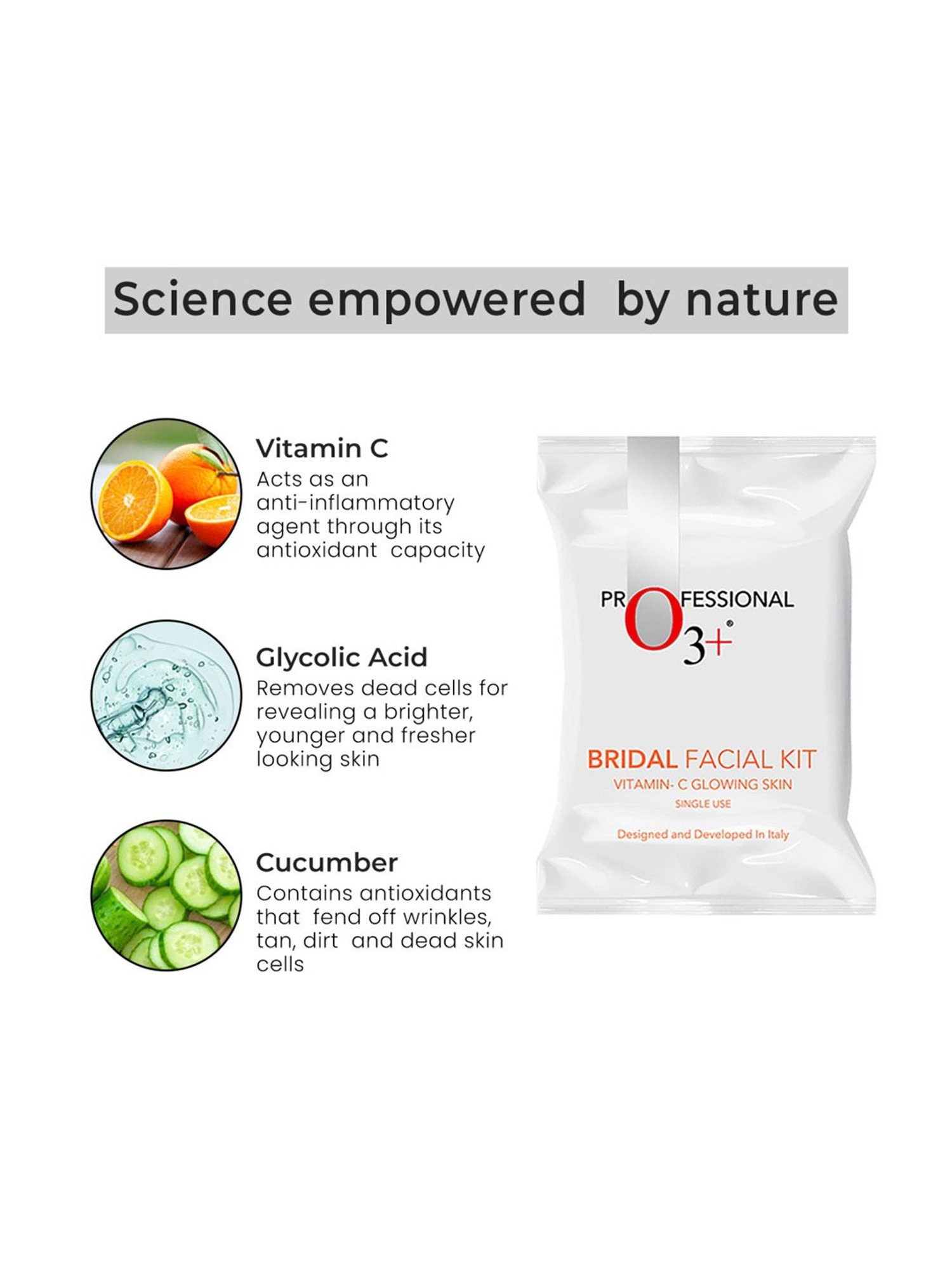 O3+ Bridal Facial Kit Vitamin C Glowing Skin