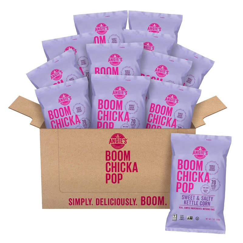 Angie's BOOMCHICKAPOP Sweet and Salty Kettle Corn - 7oz / 12pk