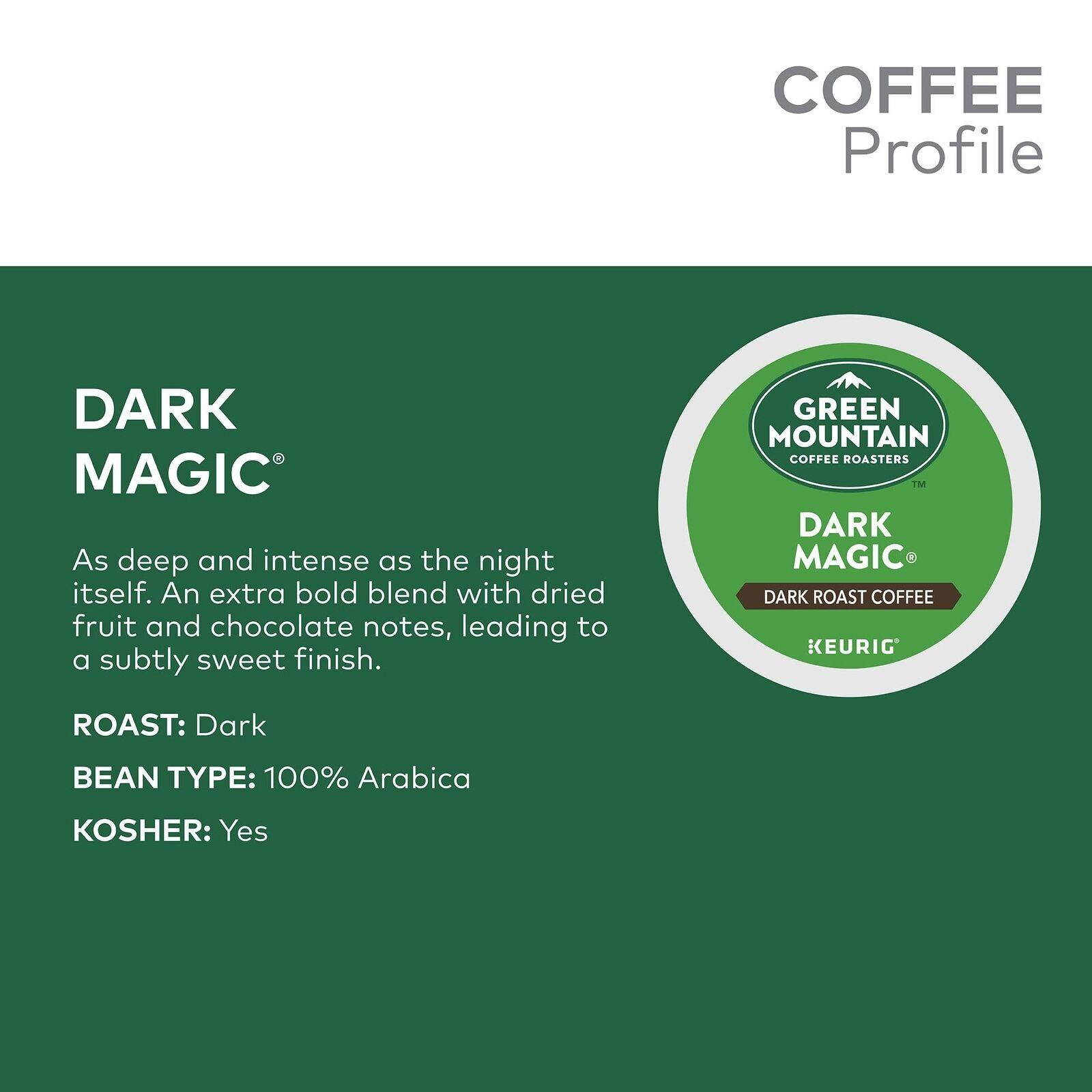Green Mountain Coffee Roasters Dark Magic Keurig Single-Serve K-Cup Pods, Dar...