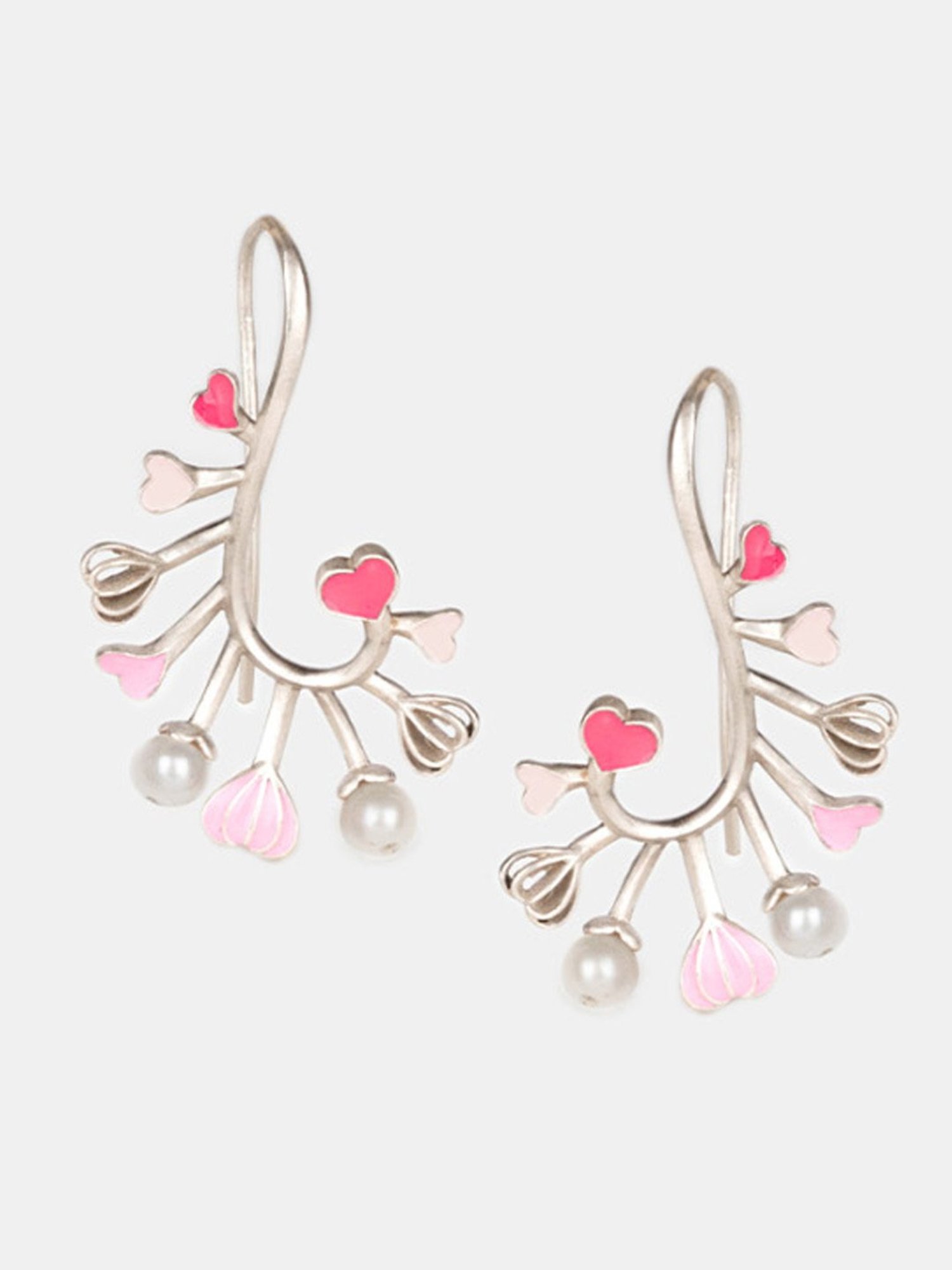 Shaya 92.5 Sterling Silver For the Love of Breaking Barriers Heart Earrings for Women