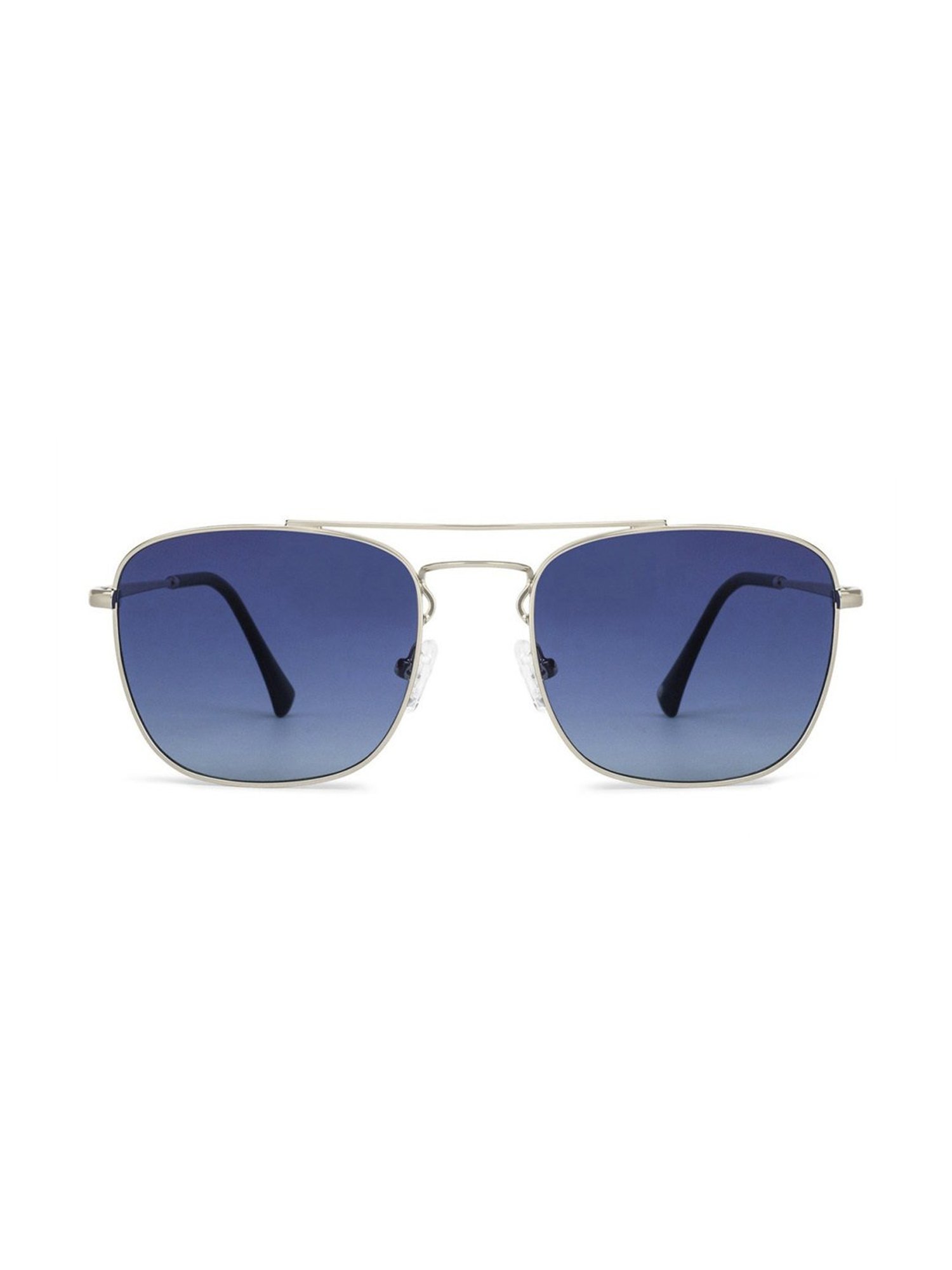 John Jacobs JJ S12962 Blue Polarized Square Sunglasses