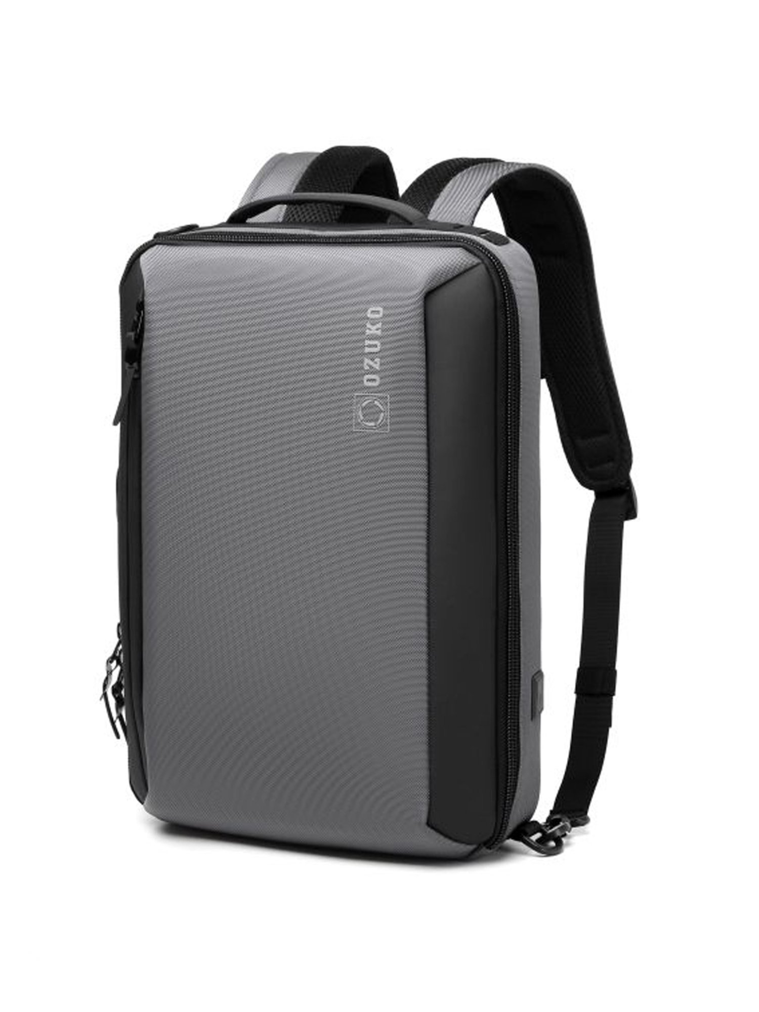 Ozuko The Better Brief Grey Soft One Size Business Briefcase