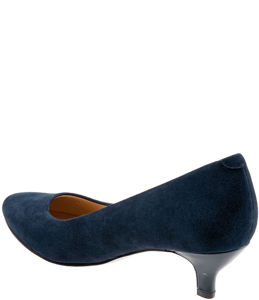 Trotters Kiera Suede Kitten Heel Pumps