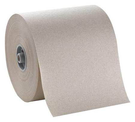 TOUGH GUY 32XR97 Tough Guy Hardwound Paper Towel, 1 Ply, Continuous Roll, PK6