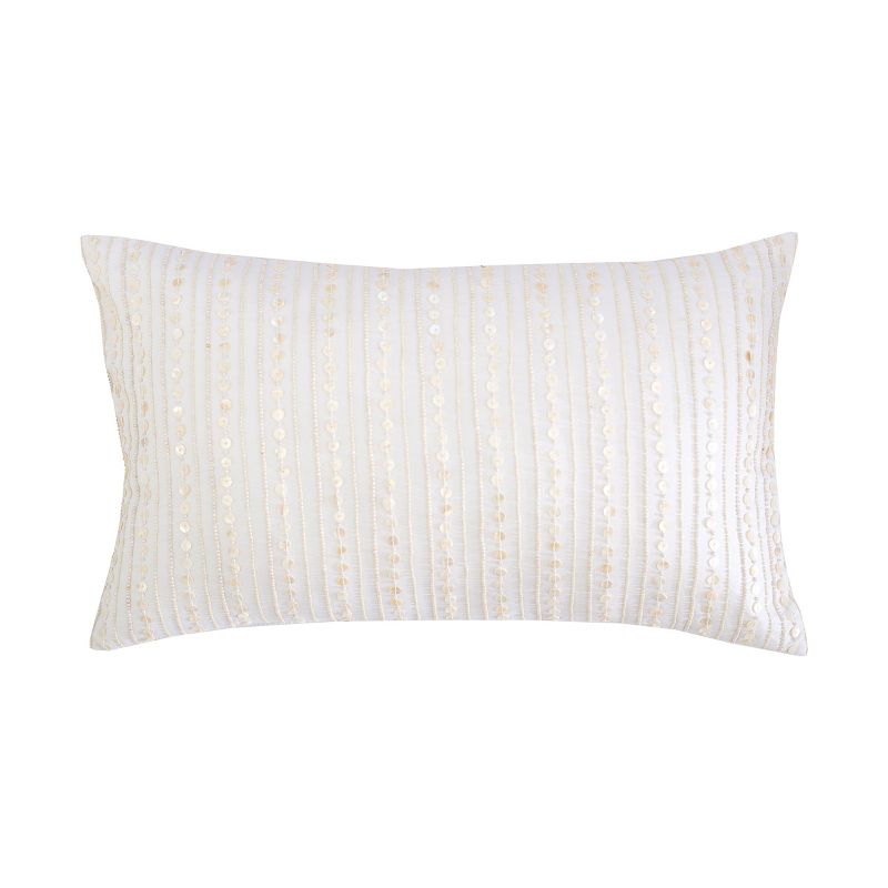 EY Essentials 14" x 22" Pearl Stripe Pillow