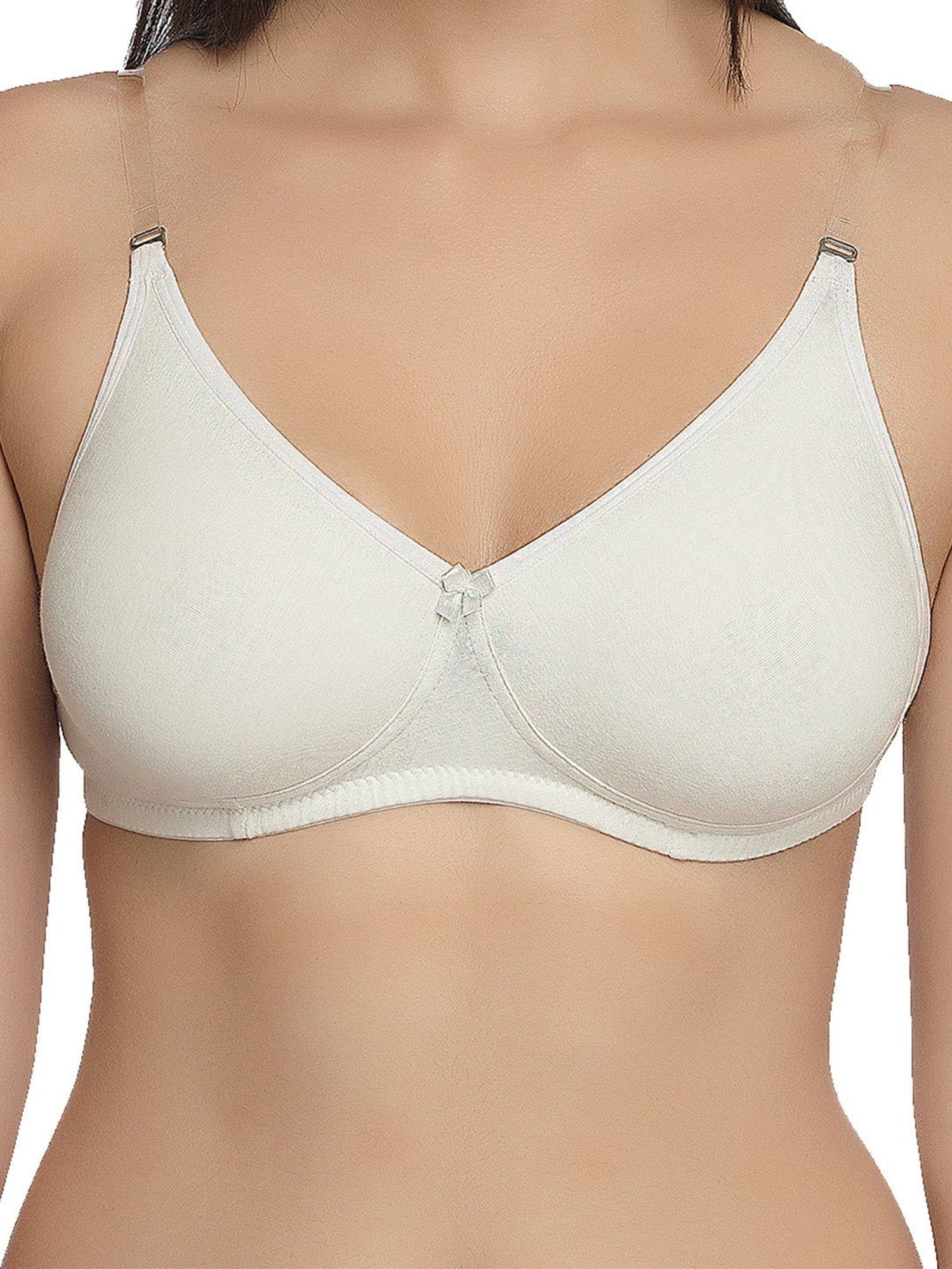 Inner Sense White & Black Full Coverage Backless Bra - Pack of 3