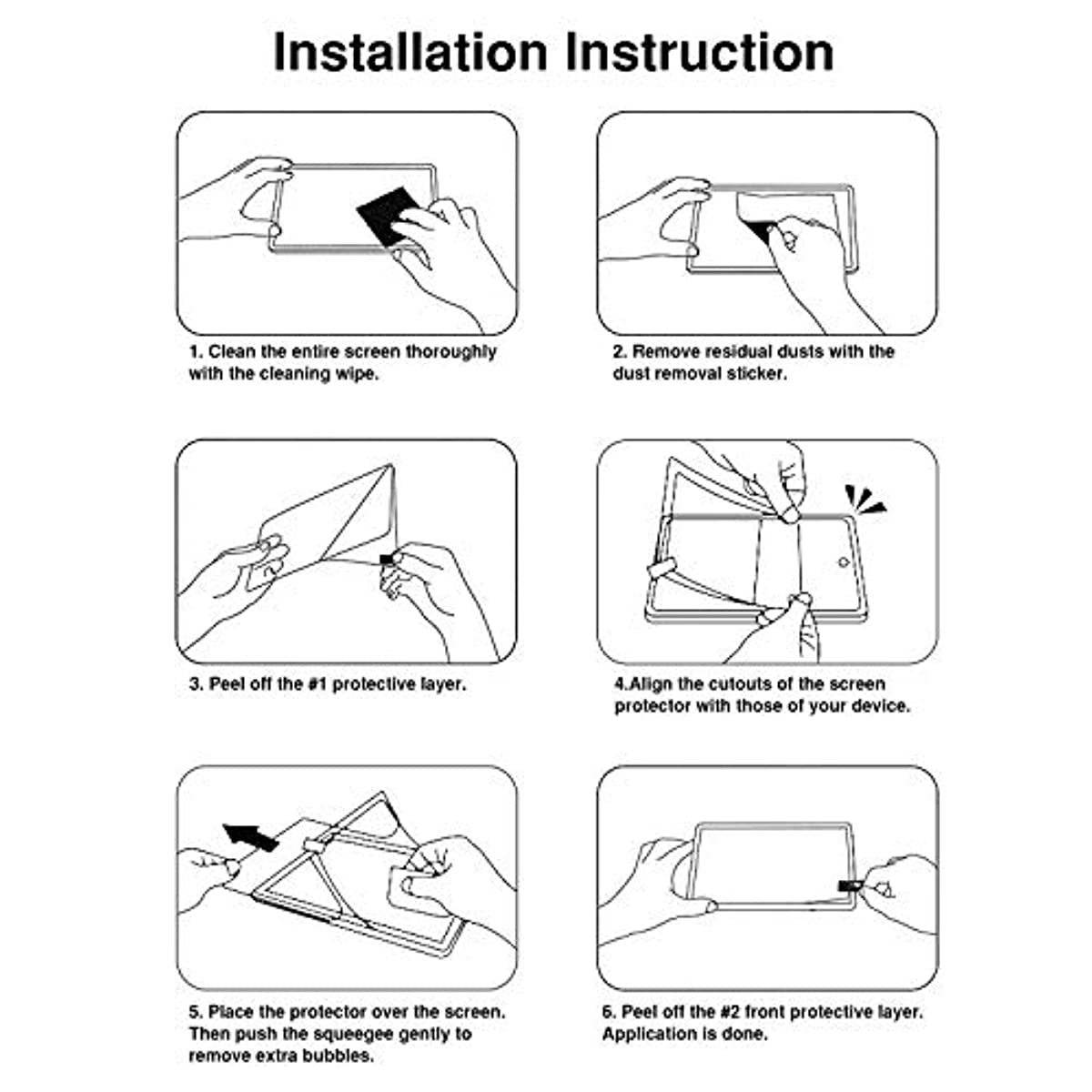 MoKo Like Paper Screen Protector, Write, Draw and Sketch with The Surface Pen Like on Paper, Anti Reflection PET Film for Microsoft Surface Pro 7 plus/Pro7/Pro 6/Pro 5/Pro 4/Pro LTE Tablet, Clear