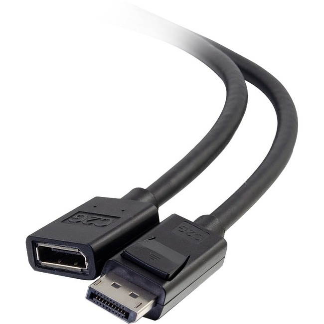 C2G 6ft DisplayPort Extension Cable Male to Female DisplayPort Cable 54451