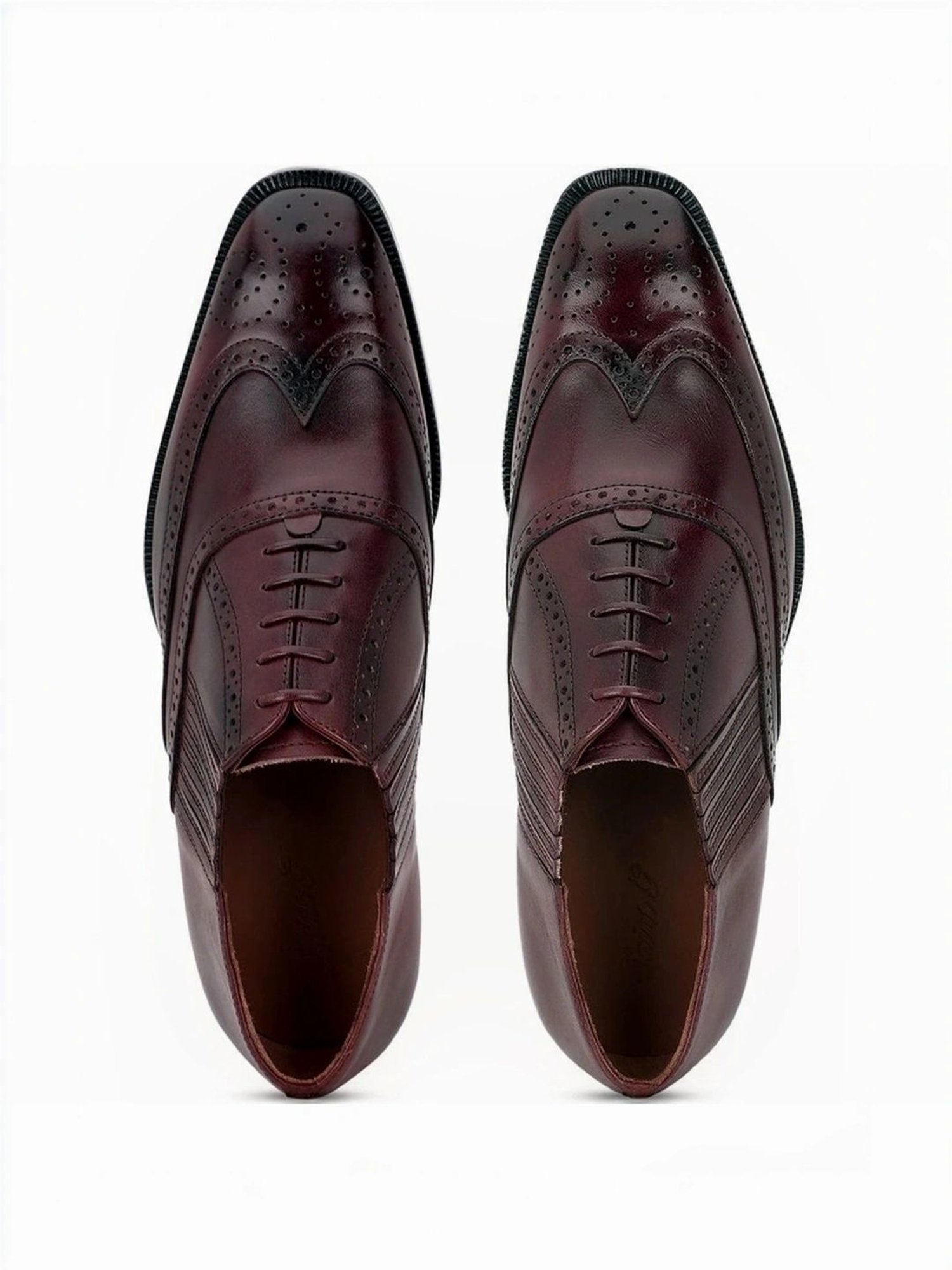 Saint G Men's Vincenzo Brown Brogue Shoes