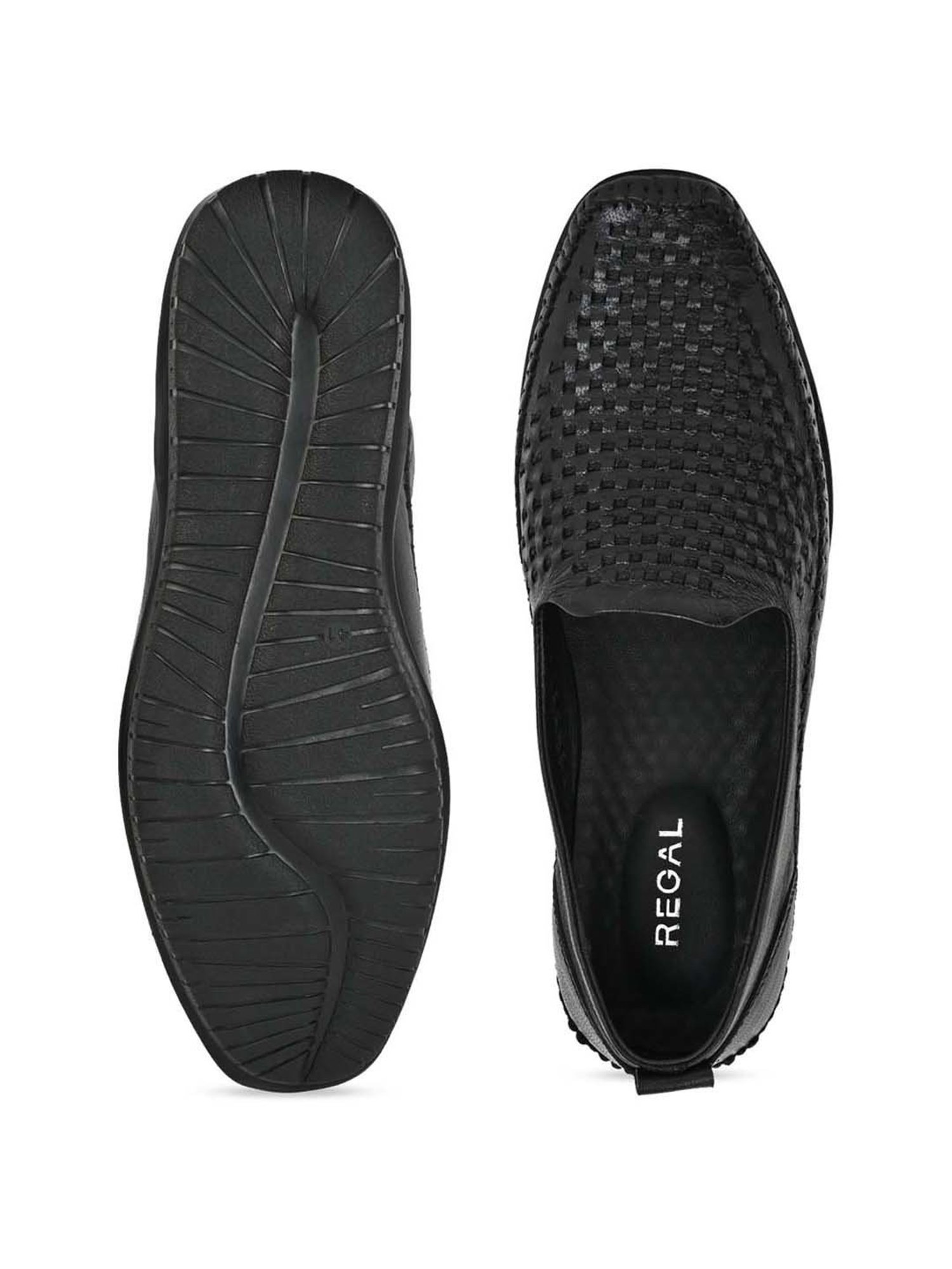 Regal Men's Black Casual Loafers