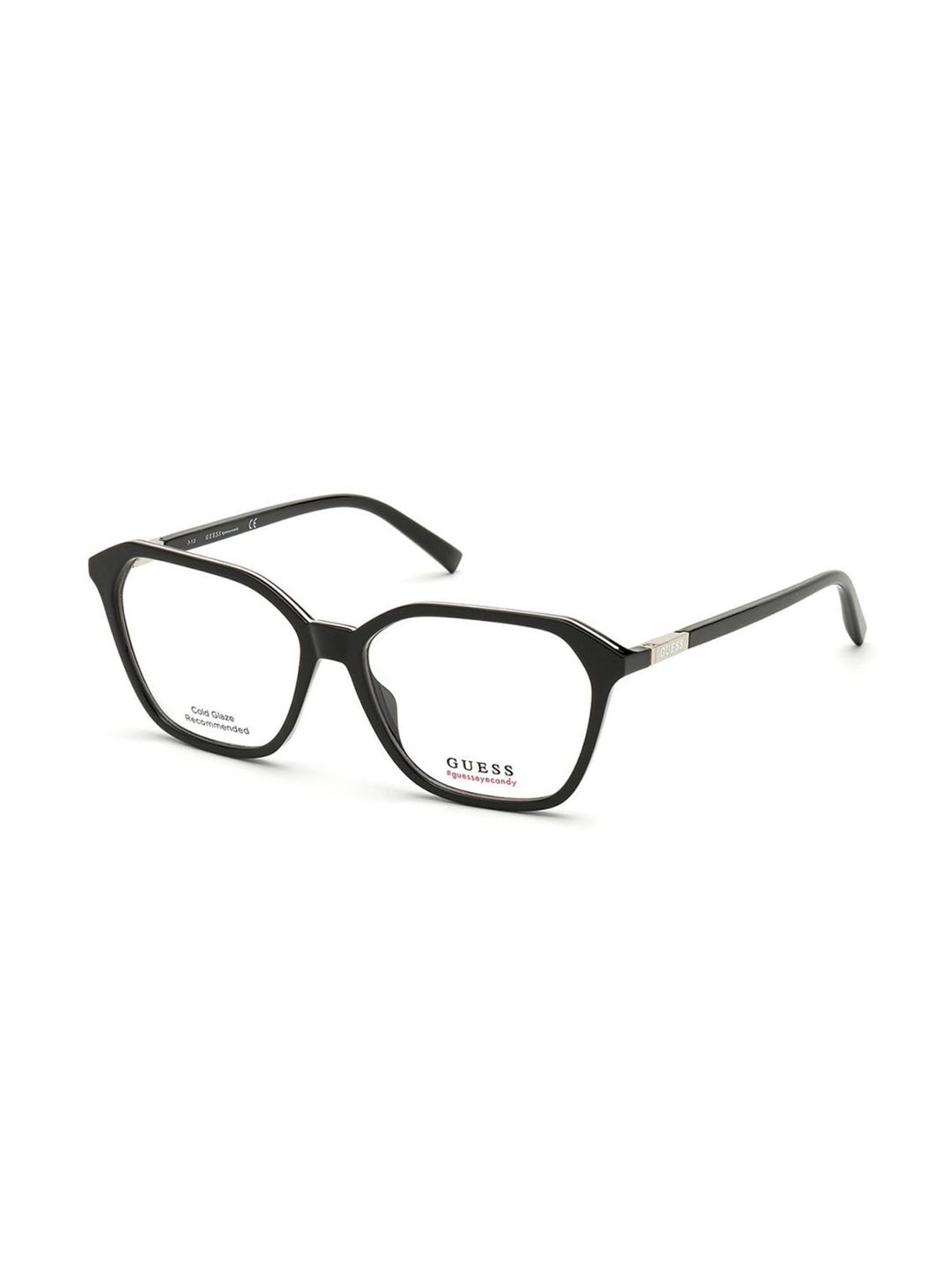 Guess Black Beveled Unisex Eye Frames