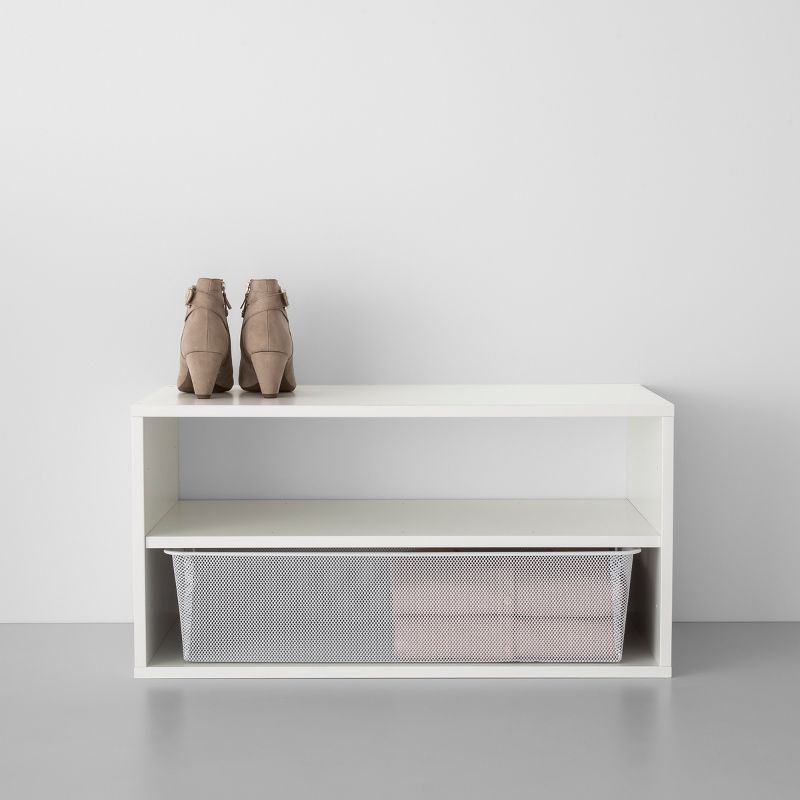 Honey-Can-Do 2-Tier Nesting Bamboo Shoe Rack