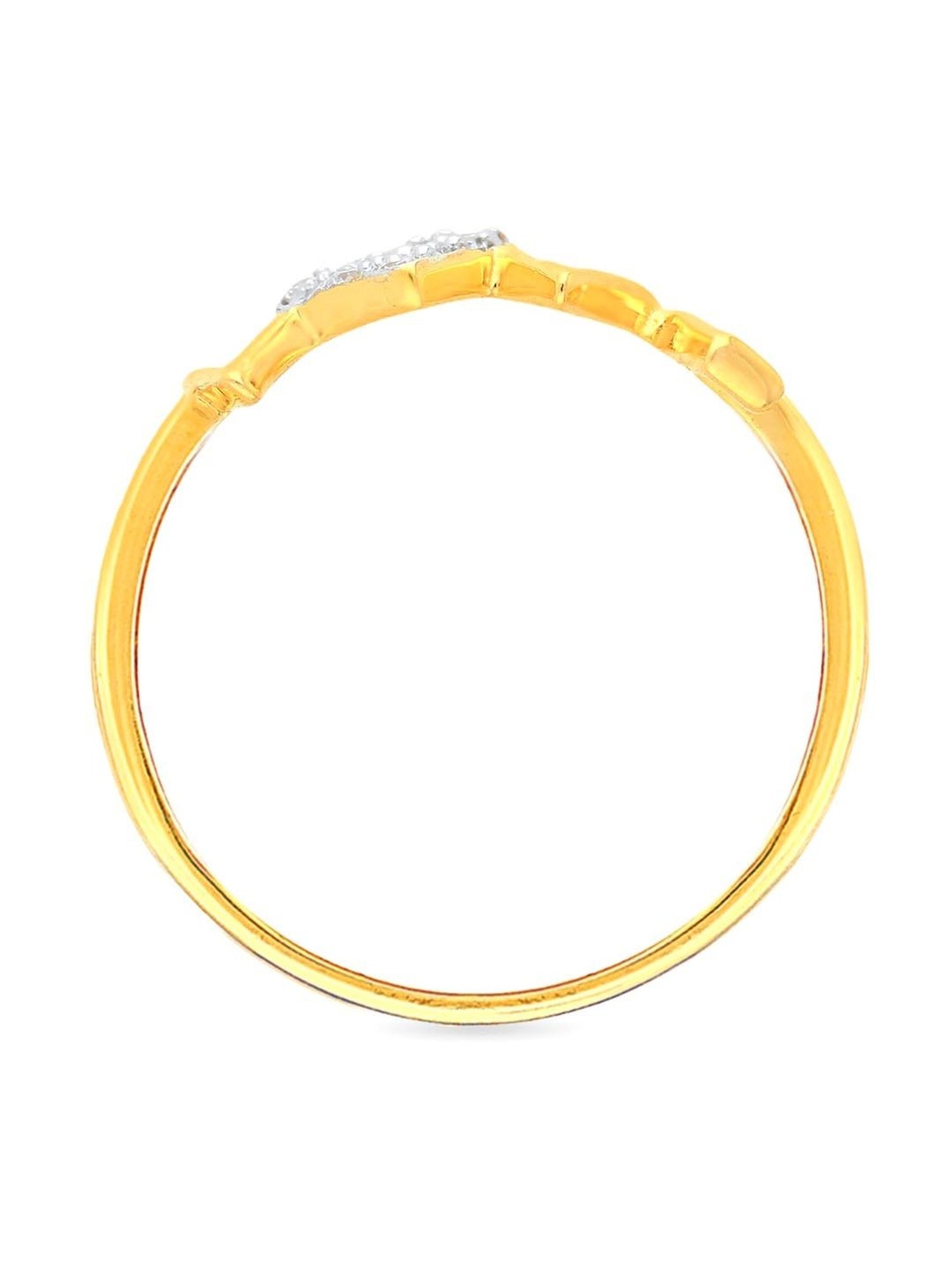 Malabar Gold and Diamonds 18k Gold Heart Ring for Women