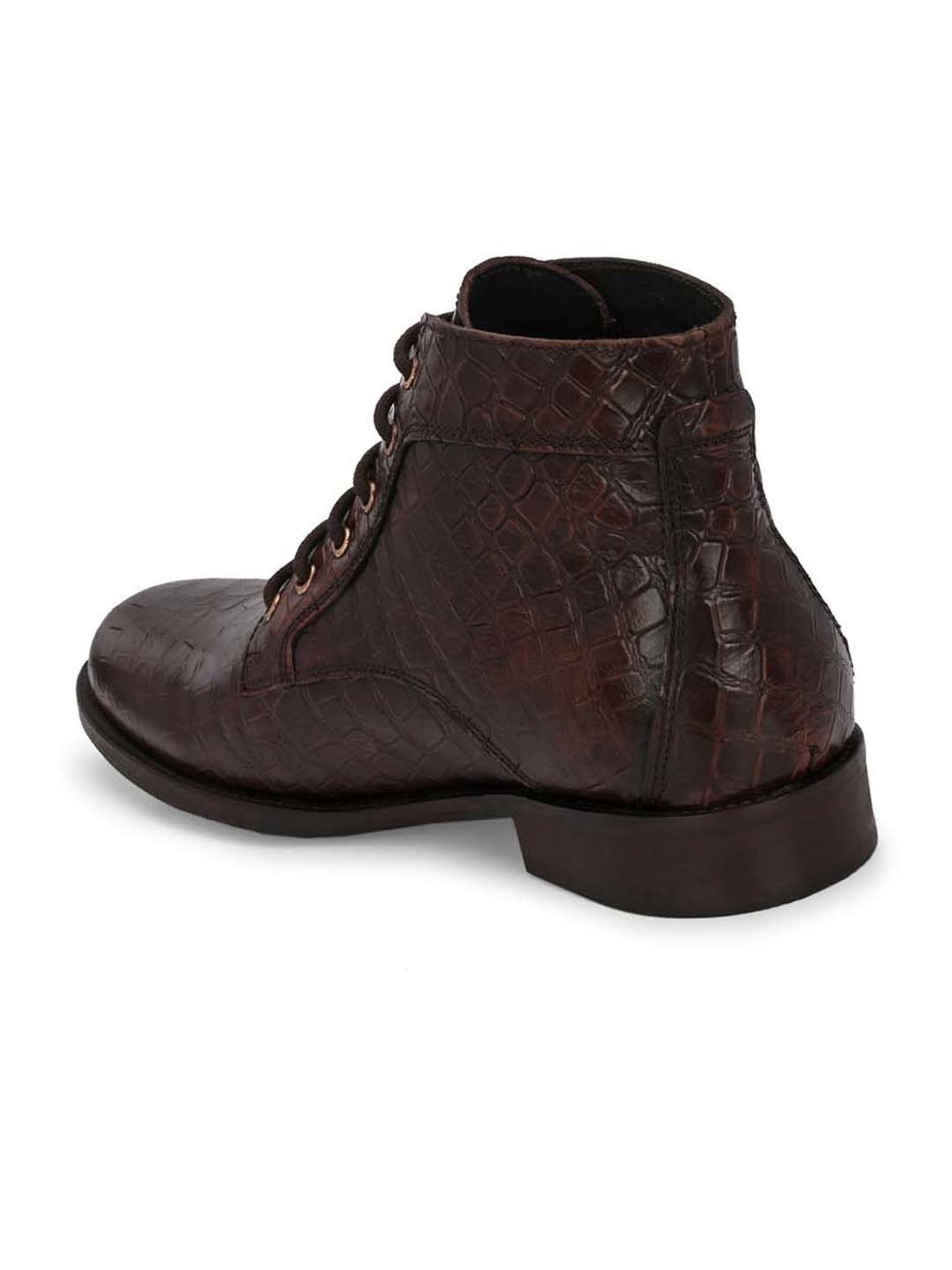 Carlo Romano Men's Brown Derby Boots
