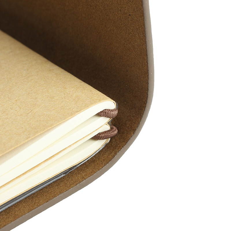 Vintage Leather Cover Notebook Diary Journals Agenda Blank Kraft Paper Sketchbook Handmade Gift Blue