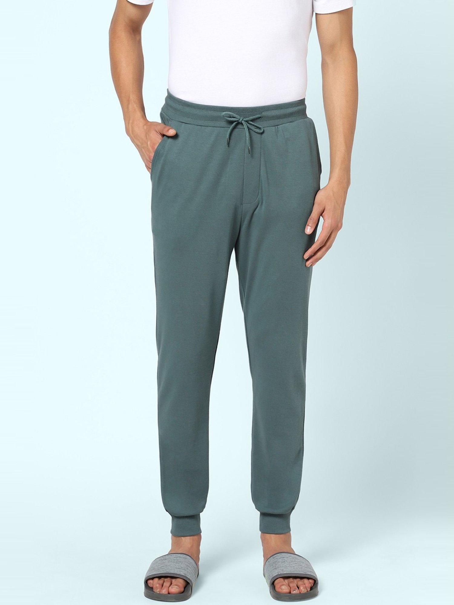 Ajile by Pantaloons Pine Cotton Slim Fit Nightwear Joggers