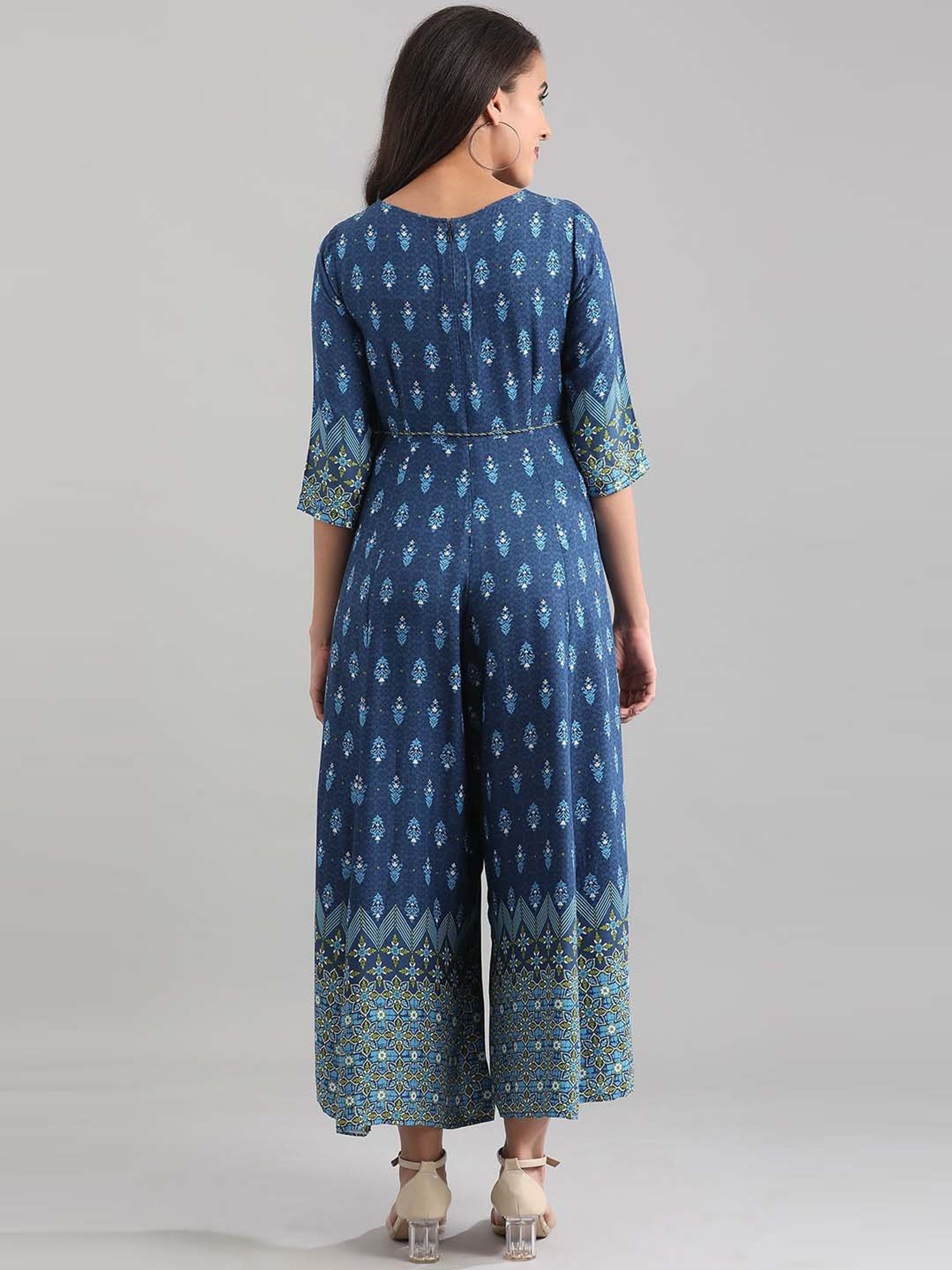 Aurelia Blue Printed Jumpsuit
