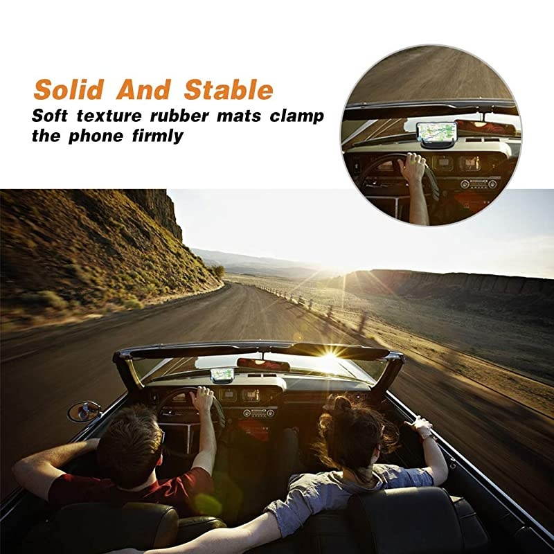 Phone Holder Phone Mount Silicone Pad Mat for Various Dashboards AntiSlip Desk Phone Stand Compatible with iPhone Samsung Android Smartphones GPS Devices and More