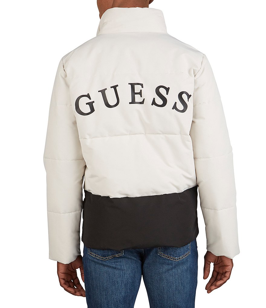 Guess Color Block Heavyweight Puffer Jacket