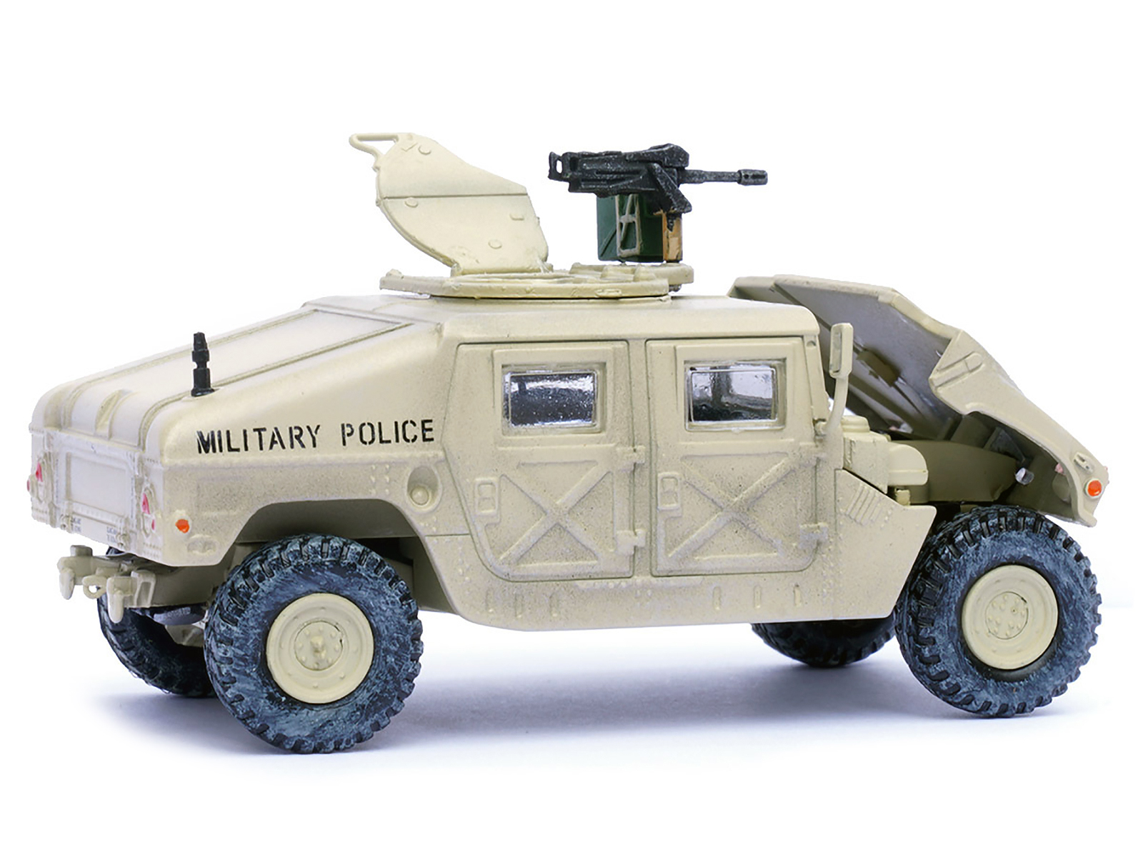 M988 Modern 4&times;4 Utility Vehicle with Grenade Launcher Desert Sand "Military Police 4th Traffic Platoon A company 92nd MP Battalion 89th MP Brigade Ad Daman Saudi Arabia Gulf War" (1990) "Military Miniature" Series 1/64 Diecast Model by Panzerkampf