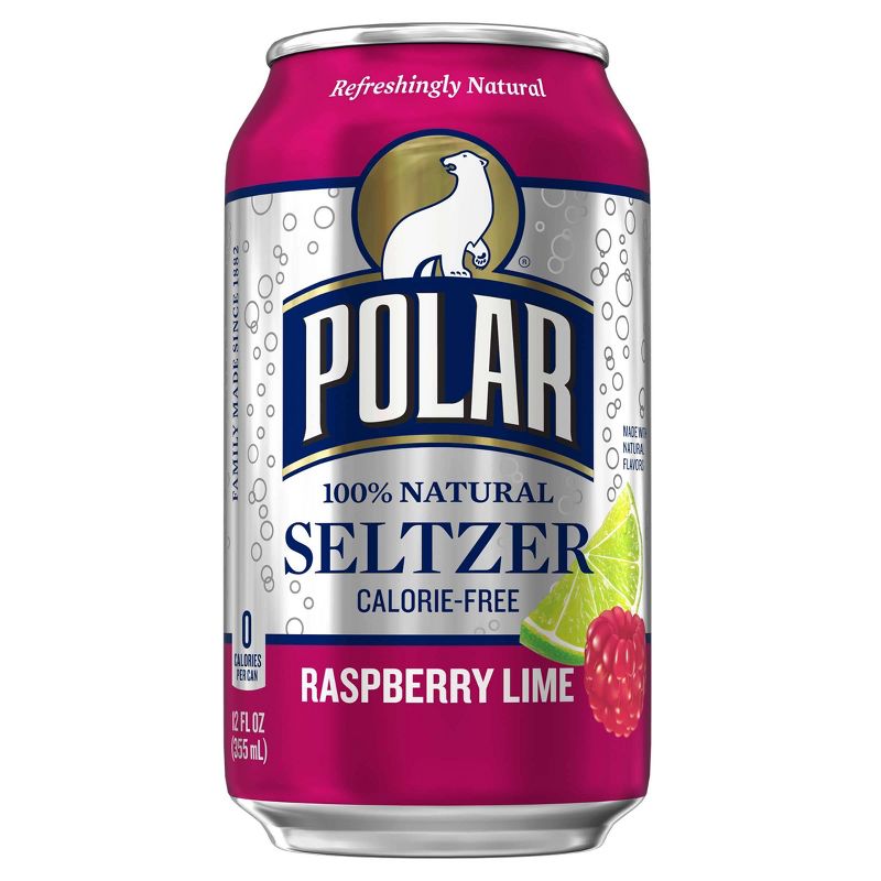 Polar Raspberry Lime Seltzer Water - 8pk/12 fl oz Cans