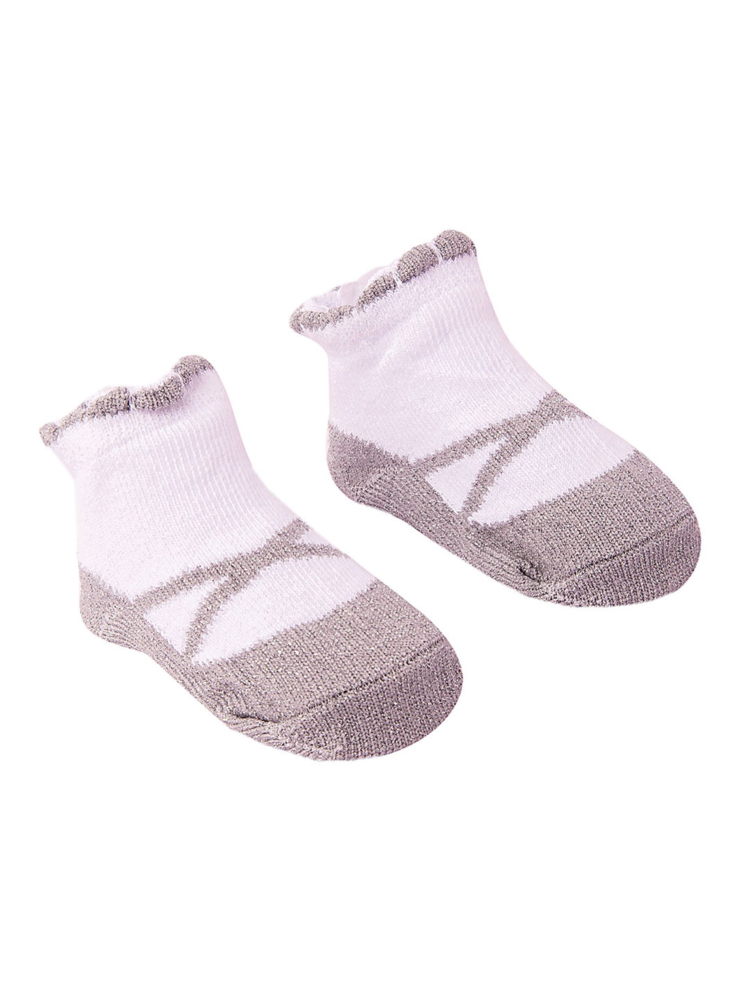 Baby Moo Dressy Floral Grey 3 Pcs Hairband and Socks Set