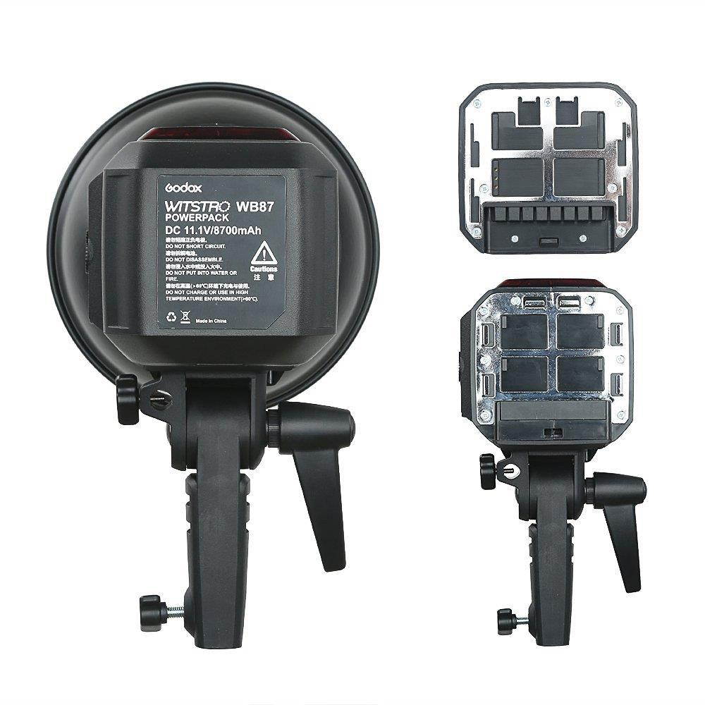 Godox AD600BM Bowens Mount 600Ws GN87 High Speed Sync Outdoor Flash Strobe Light with 2.4G Wireless X System, 8700mAh Battery to Provide 500 Full Power Flashes Recycle in 0.01-2.5 Second